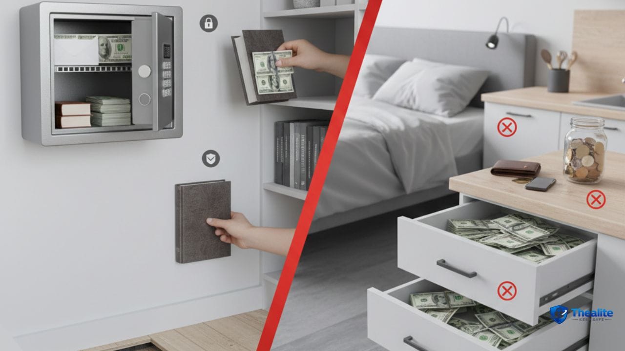how to keep cash safe at home