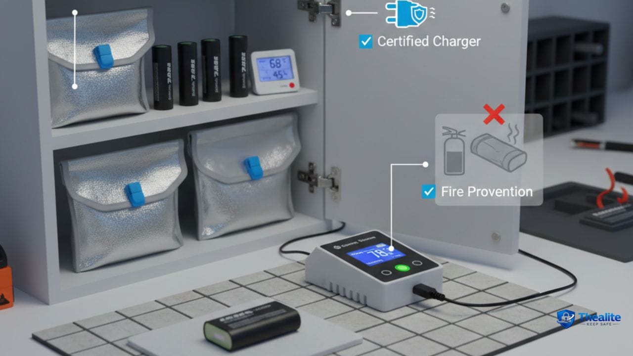 how to keep lithium batteries safe