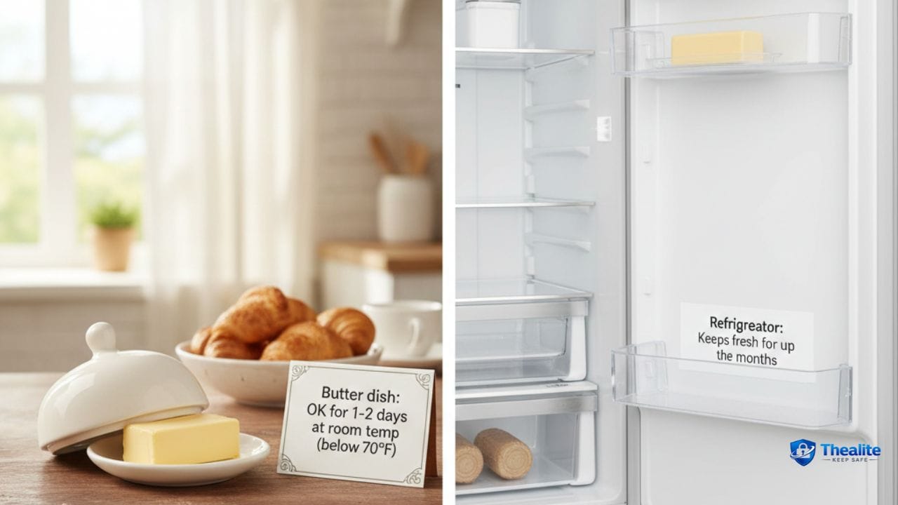 is it safe to keep butter on the counter
