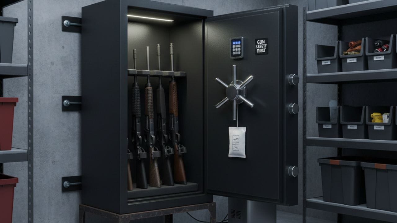 can you keep a gun safe in the garage