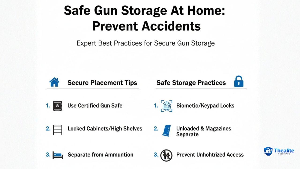 how to keep a gun safe at home