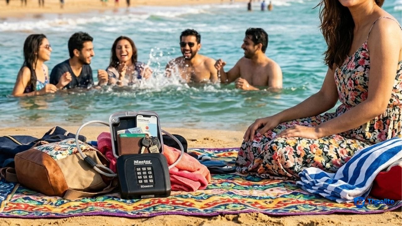 how to keep belongings safe at beach