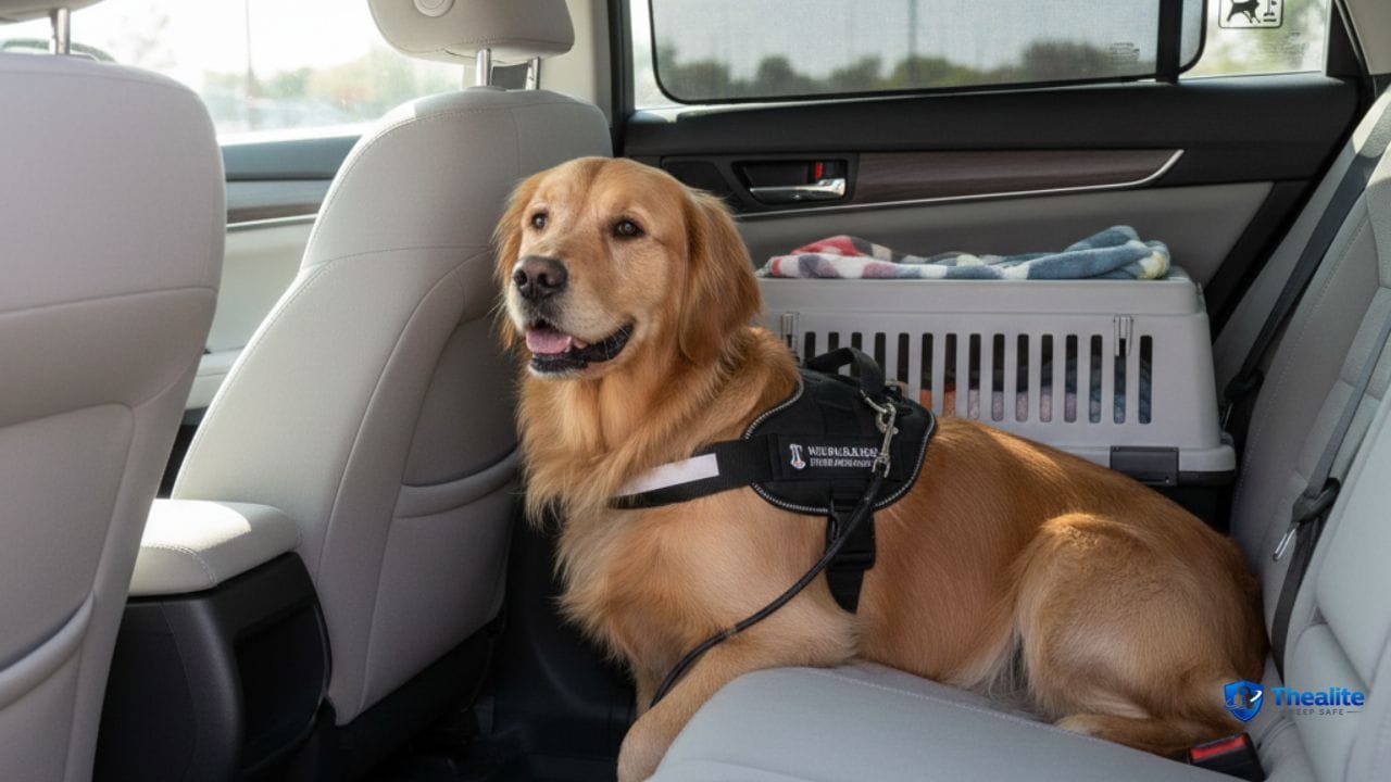 how to keep dog safe in car