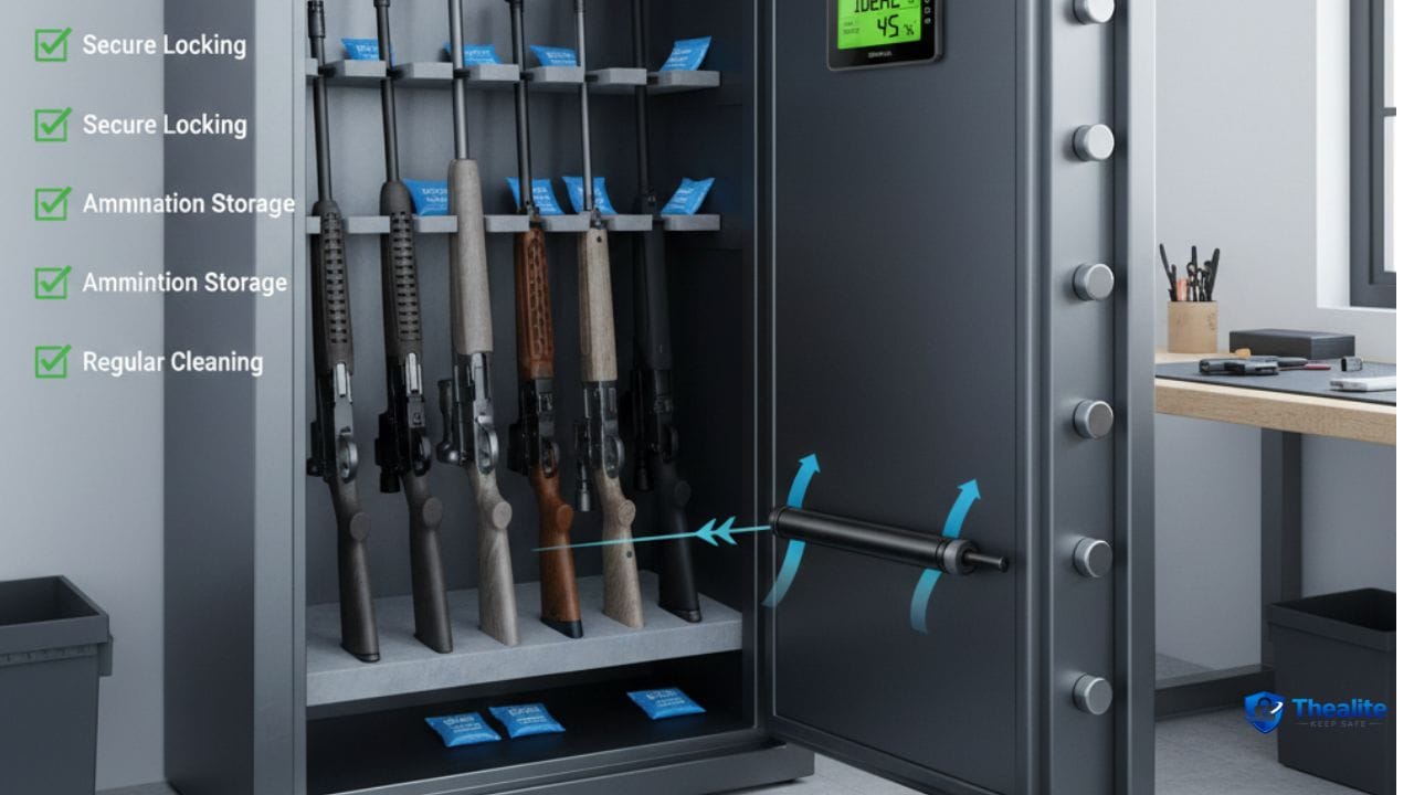 how to keep gun safe dry