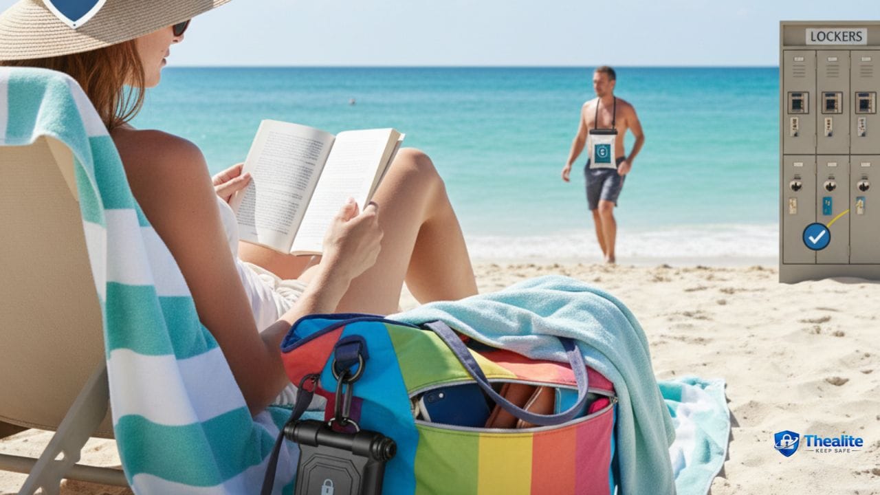 how to keep valuables safe at the beach