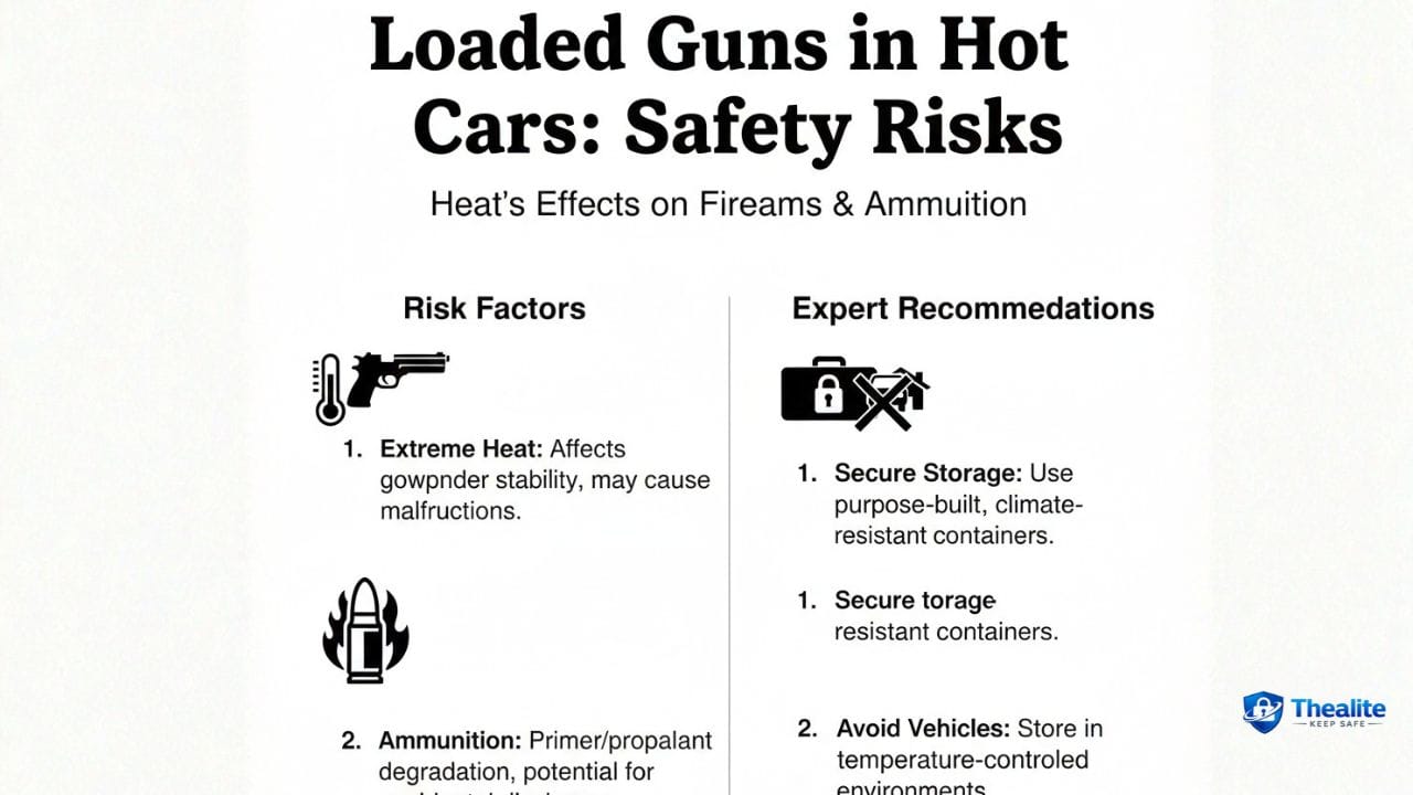 is it safe to keep a loaded gun in a hot car