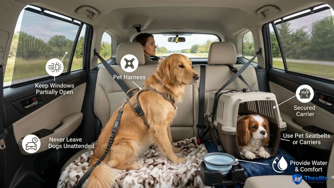 how to keep a dog safe in the car