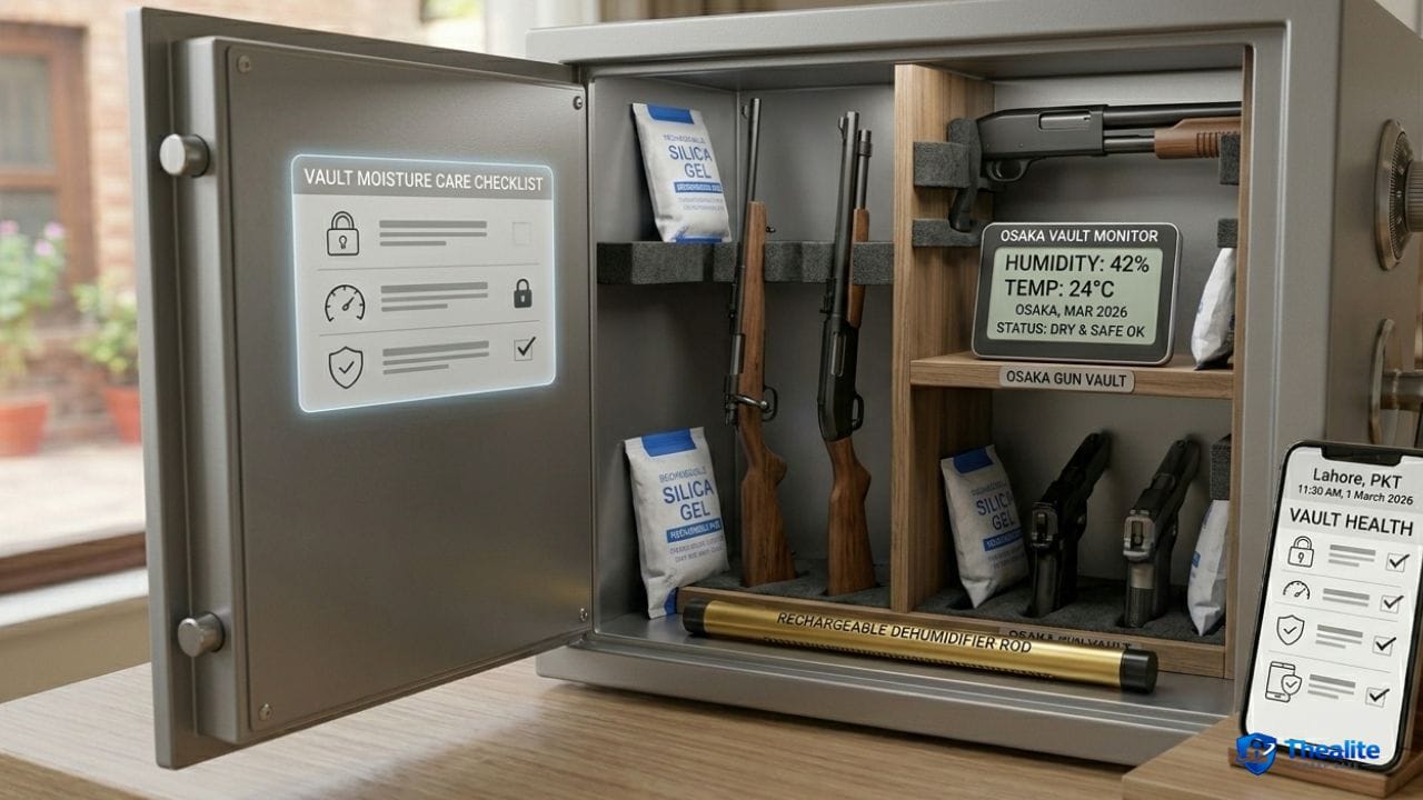 how to keep moisture out of a gun safe