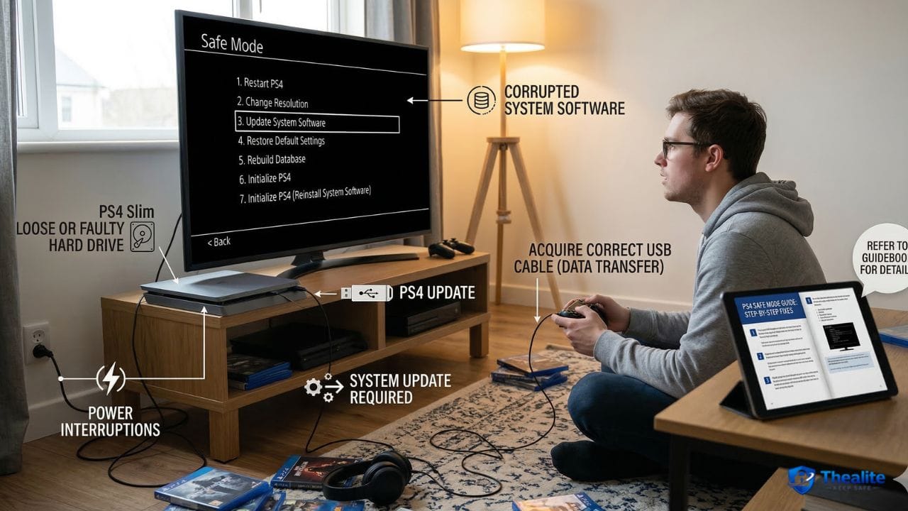 why does my ps4 keep going into safe mode
